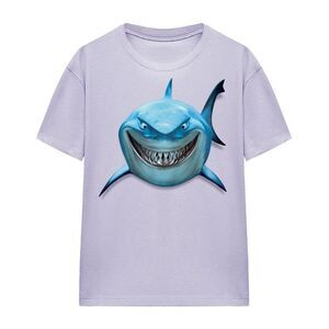 Finding Nemo Womens/Ladies Shark Smile Smile T-Shirt / Lavender